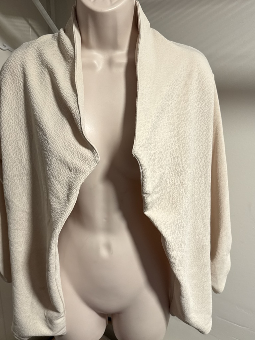 Doublju Cream Open-Front blazer